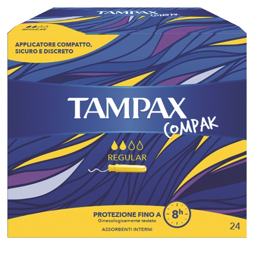 TAMPAX COMPAX REGULAR 24 PEZZI - farmacia187.it