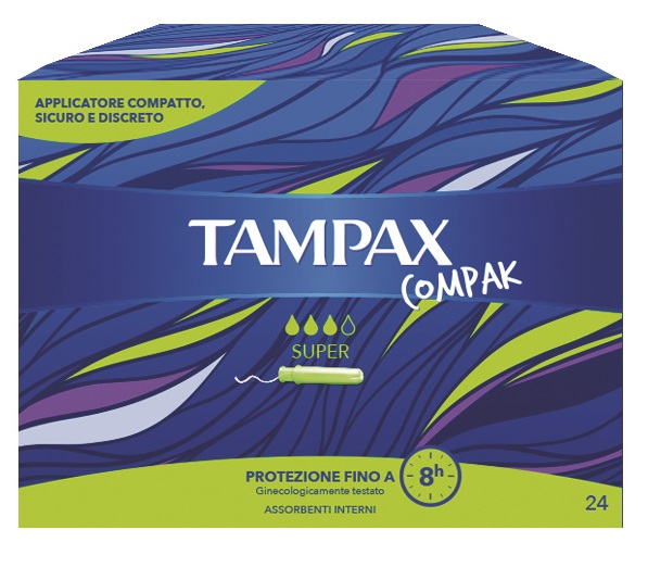 TAMPAX COMPAK SUPER 24 PEZZI - farmacia187.it