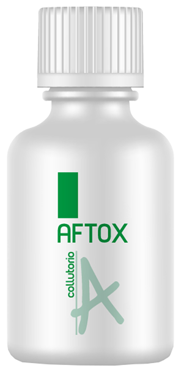 AFTOX COLLUTORIO FLACONE BIANCO, CON TAPPO E MISURINO DISPOSITIVO MEDICO INDICATO IN TUTTE LE LESIONI DEL CAVO ORALE E NEI PROCESSI INFIAMMATORI CORRELATI 100 ML 1 PEZZO - farmacia187.it