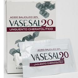 VASESAL 20 6 BUSTINE PLURIDOSE DA 5 ML UNGUENTO CHERATOLITICO - farmacia187.it
