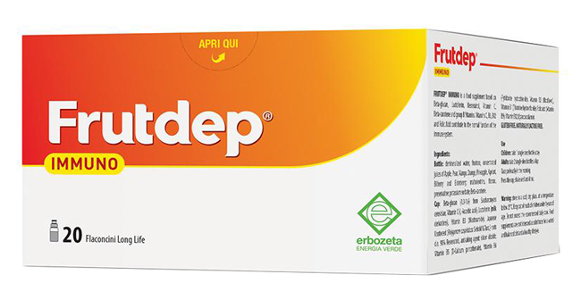 FRUTDEP IMMUNO 20 FLACONCINI 10 ML - farmacia187.it