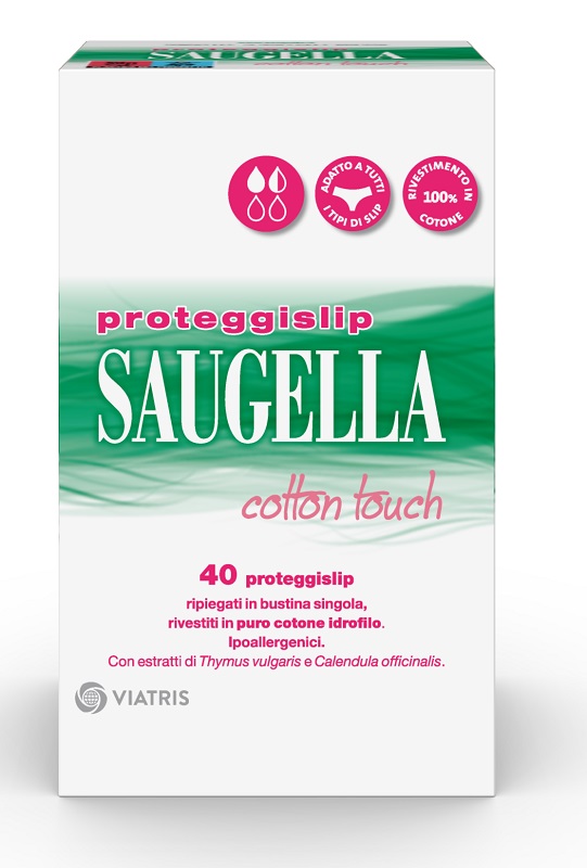 SAUGELLA ASSORBENTI COTTON TOUCH PROTEGGISLIP 40 PEZZI - farmacia187.it