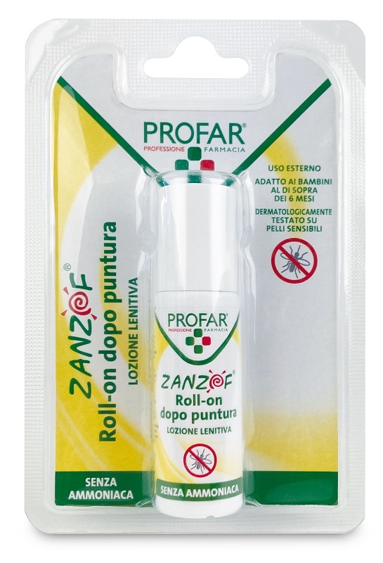 ZANZOF LOZIONE POST PUNTURA SENZA AMMONIACA ROLL-ON 20 ML PROFAR - farmacia187.it