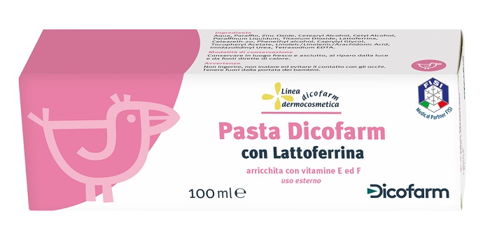DICOFARM PASTA CON LATTOFERRINA PELLI DELICATE 100 ML - farmacia187.it