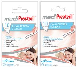 CEROTTO PER SUTURA MEDIPRESTERIL DELICATO TNT 3X75MM 10 PEZZI - farmacia187.it