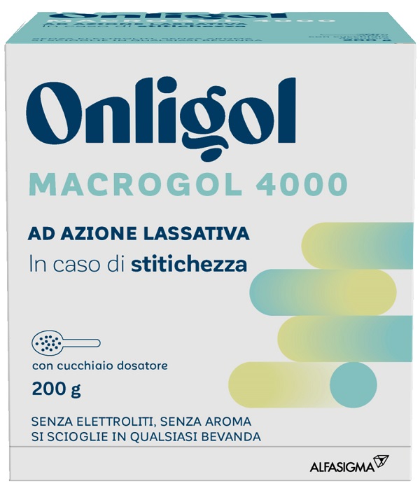 ONLIGOL MACROGOL 4000 200 G CON CUCCHIAINO DOSATORE SENZA ZUCCHERO - farmacia187.it