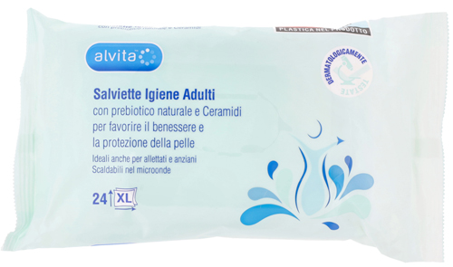 ALVITA SALVIETTE IGIENE ADULTI 24 PEZZI - farmacia187.it