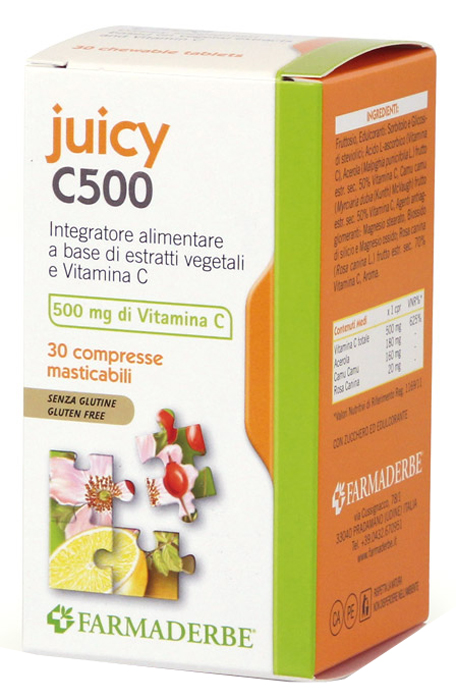 JUICY C500 30 COMPRESSE MASTICABILI - farmacia187.it