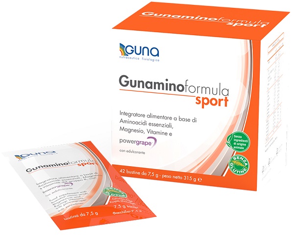 GUNAMINOFORMULA SPORT 42 BUSTE 315 G - farmacia187.it