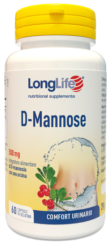LONGLIFE D-MANNOSE 60 CAPSULE - farmacia187.it