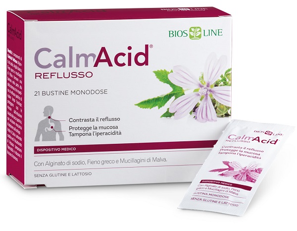 BIOSLINE CALMACID REFLUSSO 21 BUSTINE MONODOSE - farmacia187.it