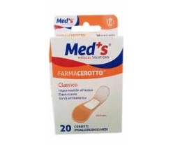 CEROTTO MEDS POLIURETANO IPOALLERGENICO CLASSICO MEDIO 20 PEZZI - farmacia187.it