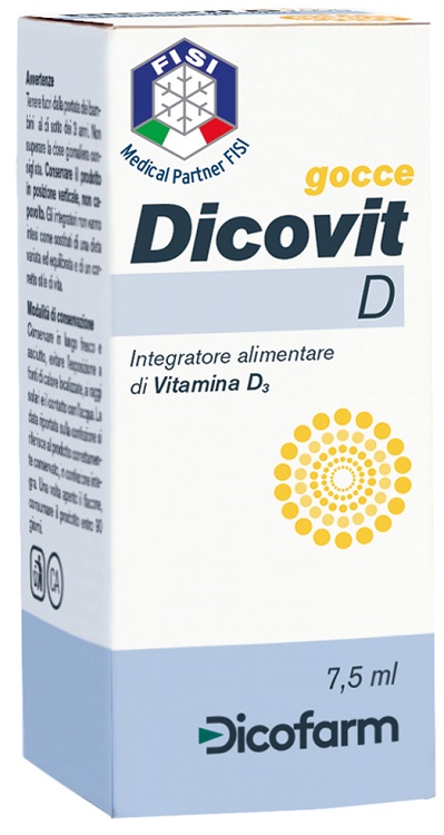 DICOVIT D VITAMINA D3 7,5 ML - farmacia187.it