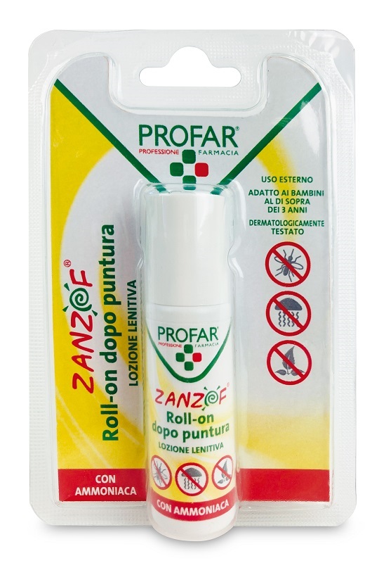 ZANZOF LOZIONE POST PUNTURA CON AMMONIACA ROLL-ON 20 ML PROFAR - farmacia187.it