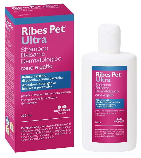 RIBES PET ULTRA SHAMPOO DERMATOLOGICO FLACONE 200 ML - farmacia187.it