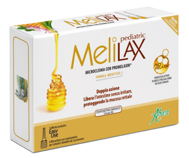 MELILAX PEDIATRIC MICROCLISMI 6 PEZZI 5 G - farmacia187.it