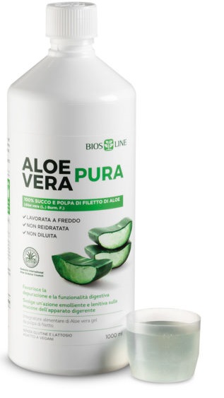BIOSLINE ALOE VERA SUCCO POLPA 1 LITRO - farmacia187.it
