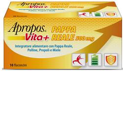 APROPOS VITA+ PAPPA REALE 500 MG 10 FLACONCINI 10 ML - farmacia187.it