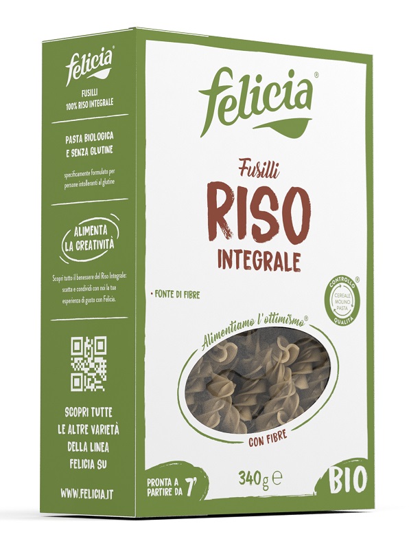 FELICIA BIO RISO INTEGRALE FUSILLI 340 G - farmacia187.it