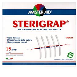CEROTTO PER SUTURA MASTER-AID STERIGRAP 7,5X0,3 15 PEZZI - farmacia187.it
