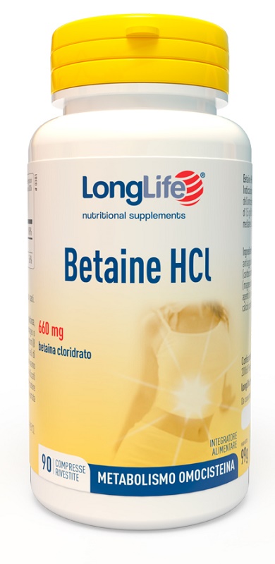 LONGLIFE BETAINE HCL 90 COMPRESSE RIVESTITE - farmacia187.it