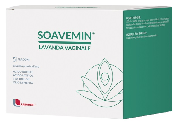 SOAVEMIN LAVANDA VAGINALE 5 FLACONI 100 ML - farmacia187.it