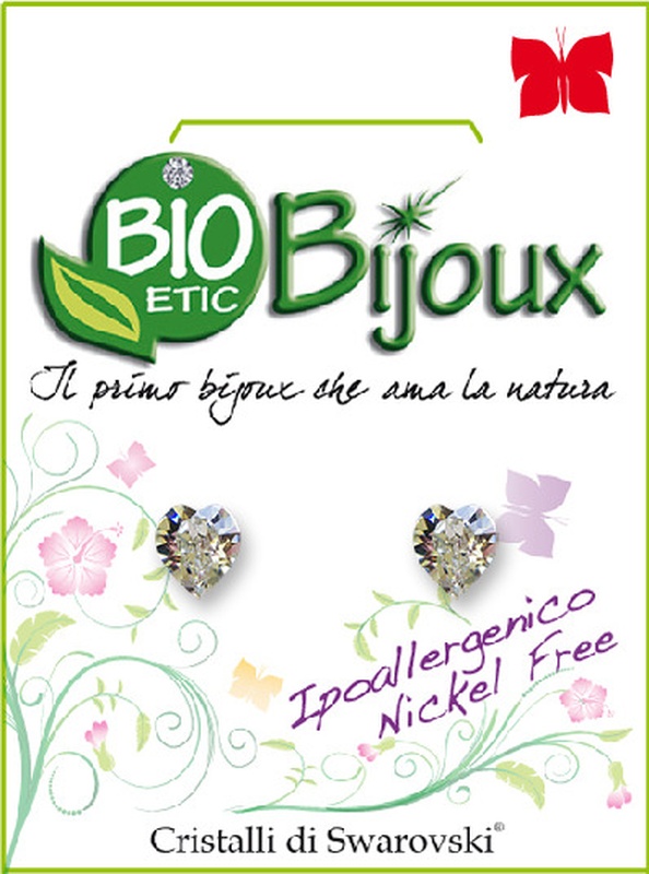 ORECCHINO CUORE 5MM CRYSTAL - farmacia187.it