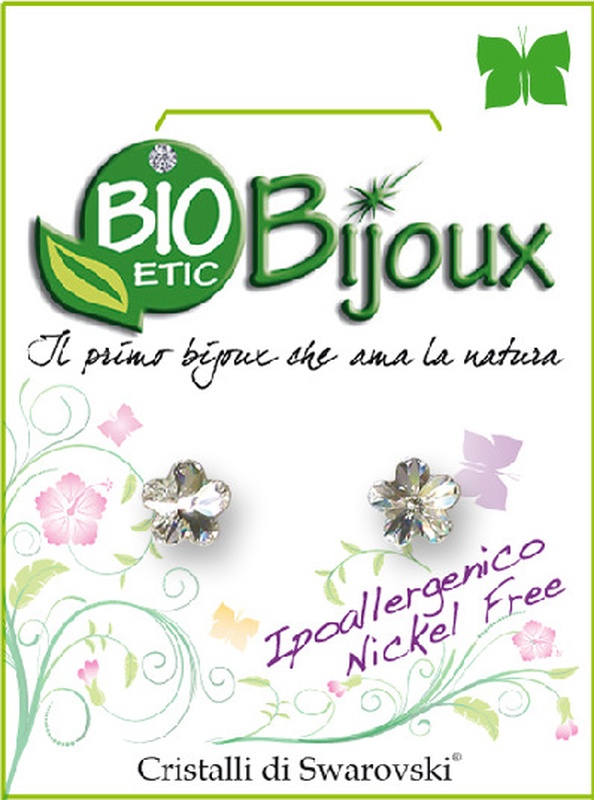 ORECCHINO FIORE 6MM CRYSTAL - farmacia187.it