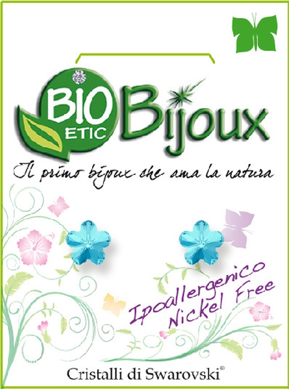 ORECCHINO FIORE 6MM AQUA - farmacia187.it