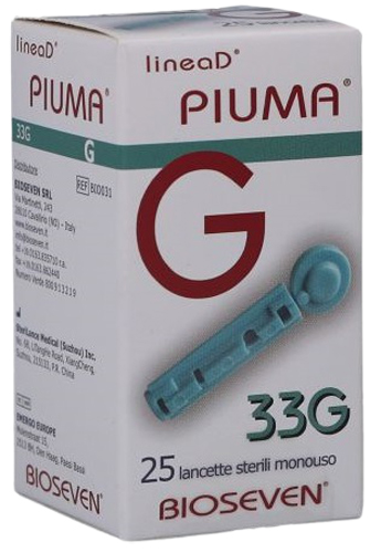 LANCETTE PUNGIDITO LINEA D PIUMA GAUGE 33 25 PEZZI - farmacia187.it