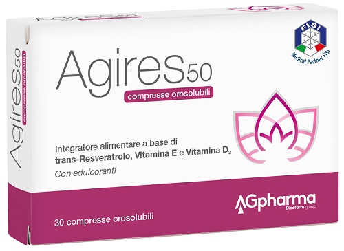 AGIRES 50 30 COMPRESSE OROSOLUBILI SCATOLA 5,4 G - farmacia187.it