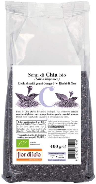 SEMI DI CHIA BIO 400 G - farmacia187.it