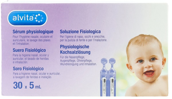 SOLUZIONE FISIOLOGICA ALVITA 30 FIALE X 5 ML - farmacia187.it
