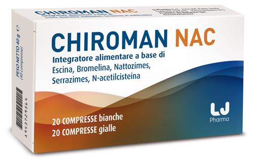 CHIROMAN NAC 20 COMPRESSE BIANCHE + 20 COMPRESSE GIALLE - farmacia187.it