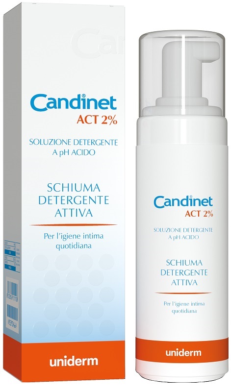 CANDINET ACT 2% SCHIUMA DETERGENTE ATTIVA 150 ML - farmacia187.it