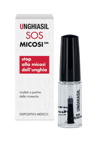 ANTIMICOTICO UNGHIASIL SOS MICOSI IN FLACONE DI VETRO 5 ML CON PENNELLO APPLICATORE + ASTUCCIO - farmacia187.it