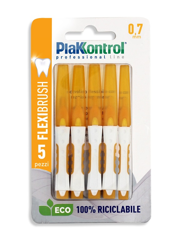 PLAKKONTROL SCOVOLINO INTERDENTALE FLEXI BRUSH07 BLISTER 5 PEZZI - farmacia187.it