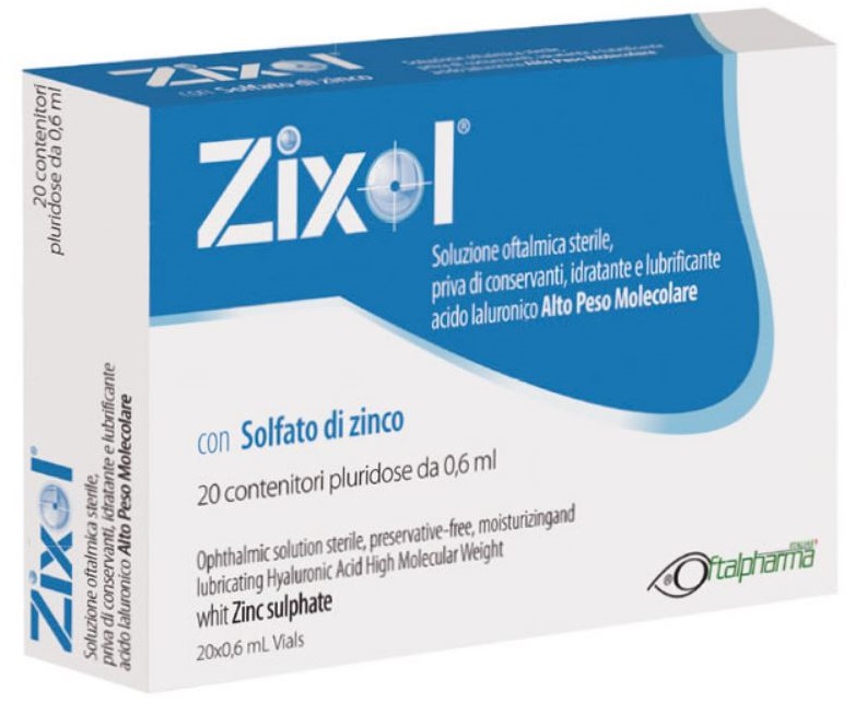GOCCE OCULARI ZIXOL 20 FLACONCINI 0,6 ML - farmacia187.it
