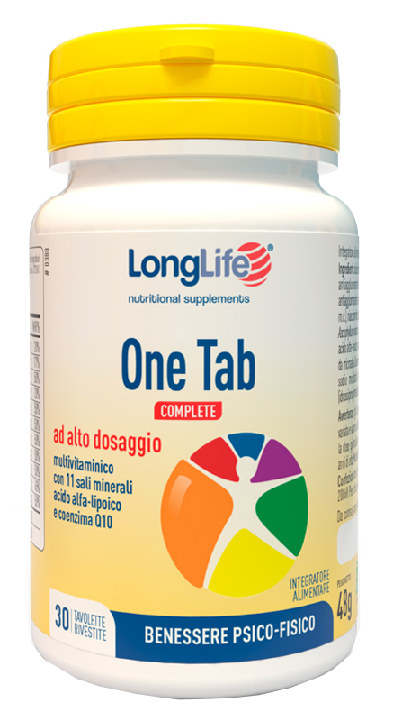 LONGLIFE ONE TAB COMPLETE 30 TAVOLETTE RIVESTITE - farmacia187.it