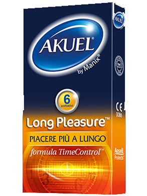 PROFILATTICO ANSELL AKUEL BY MANIX LONG PLEASURE B 6 PEZZI - farmacia187.it
