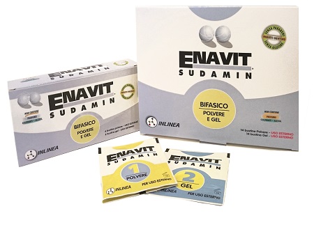 ENAVIT SUDAMIN BIFASICO 6 BUSTINE POLVERE + 6 BUSTINE GEL - farmacia187.it