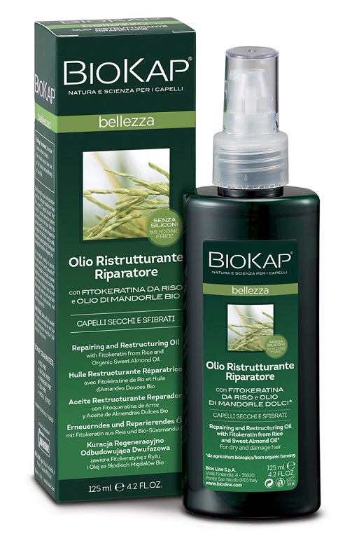 BIOKAP BELLEZZA OLIO RISTRUTTURANTE RIPARATORE 125 ML BIOSLINE - farmacia187.it
