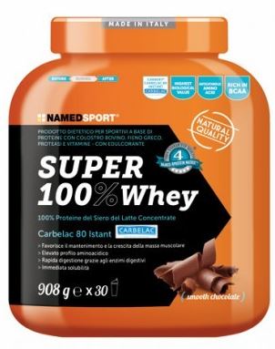 SUPER100% WHEY SMOOTH CHOCOLATE 908 G - farmacia187.it