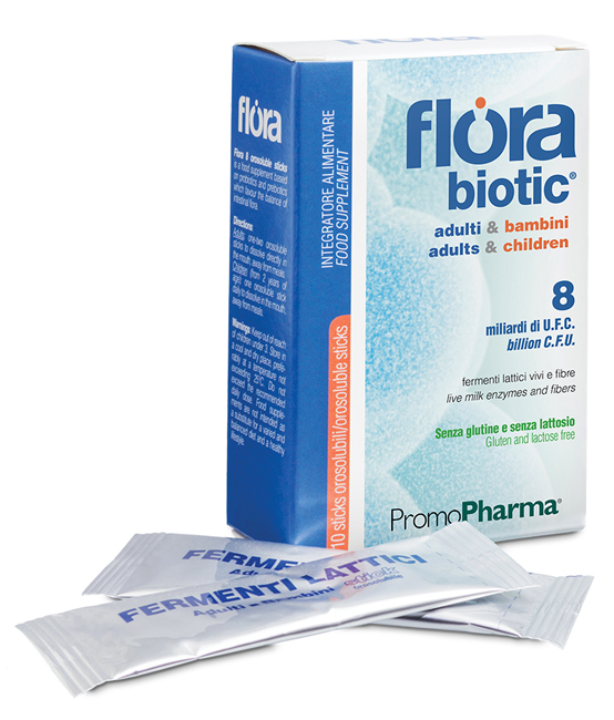FLORA 8 10 STICK OROSOLUBILI ADULTI E BAMBINI - farmacia187.it