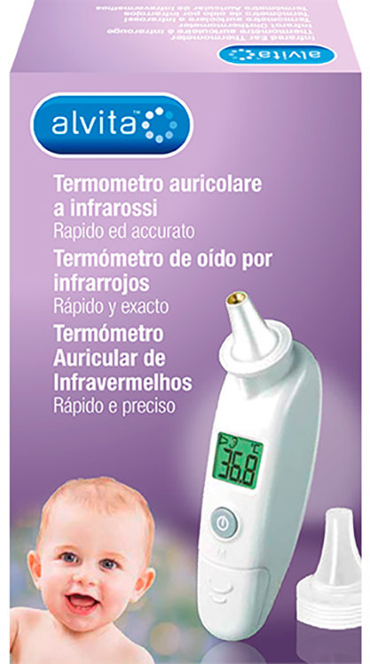 ALVITA TERMOMETRO AURICOLARE A INFRAROSSI - farmacia187.it