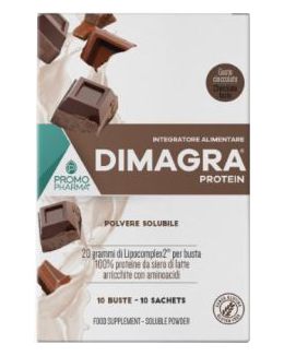DIMAGRA PROTEIN CIOCCOLATO 10 BUSTE - farmacia187.it