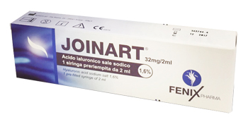 SIRINGA INTRA-ARTICOLARE JOINART ACIDO IALURONICO 1,6% 2 ML 3 PEZZI - farmacia187.it