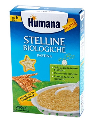 HUMANA STELLINE PASTINA BIOLOGICA 320 G - farmacia187.it