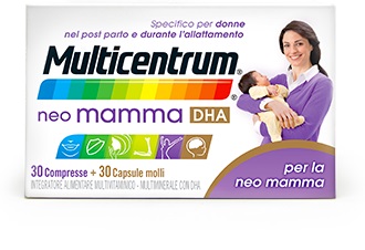 MULTICENTRUM NEO MAMMA DHA 30 COMPRESSE + 30 CAPSULE MOLLI - farmacia187.it