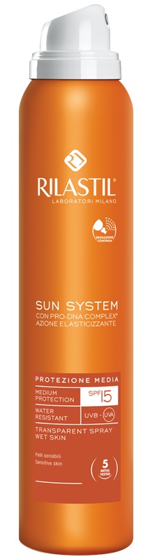 RILASTIL SUN SYSTEM PHOTO PROTECTION THERAPY SPF15 TRANSPARENT SPRAY 200 ML - farmacia187.it